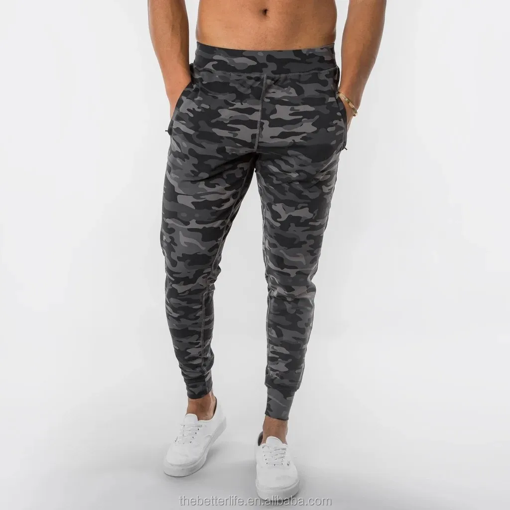 camo gym joggers