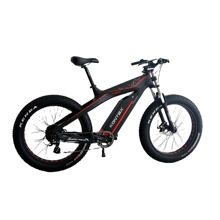 

2021 carbon fiber fastest 1000w 48v 14.5ah 26inch fat tire mountainbike 1000w electric bike with hidden battery