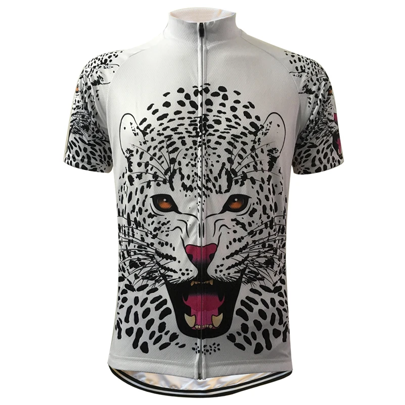 

HIRBGOD HI126 Popular Snow Leopard Cycle Jersey Men Short Sleeve Bike Jersey Comfortable Cycling Jersey Plus Size Cycling Wear