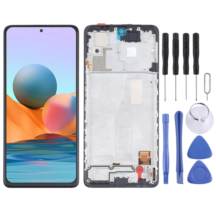 

LCD touch screen assembly with frame for Xiaomi Redmi Note 10 5G Redmi Note 10T 5G mobile phones