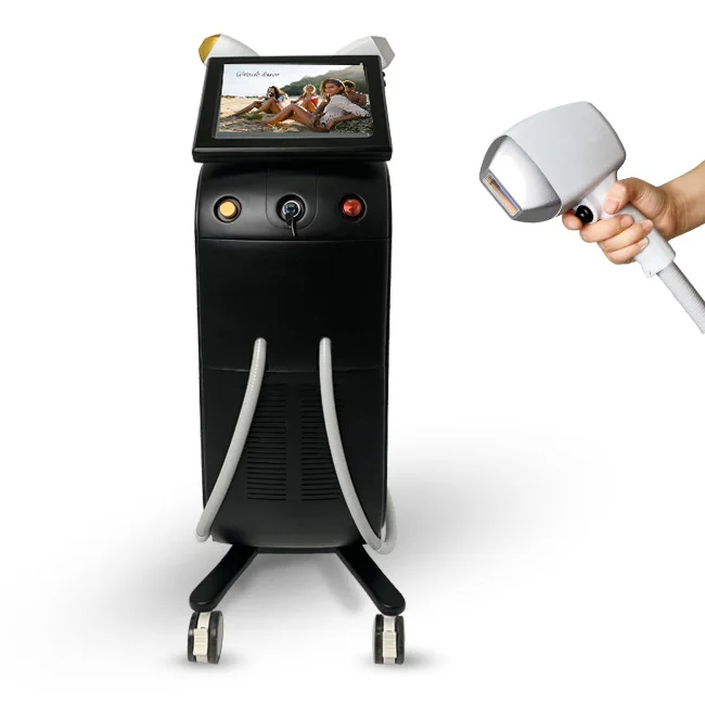 

2020 new High Power 1200W laser diode 808nm soprano ice titanium hair removal laser with 2 handpieces