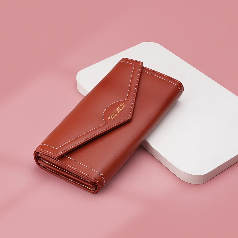

Wholesale Women Wallet 2020 Fashionable Women Purse Money Bag Pu Leather Long Wallets For Women, Black, green, caramel, blue, pink, grey