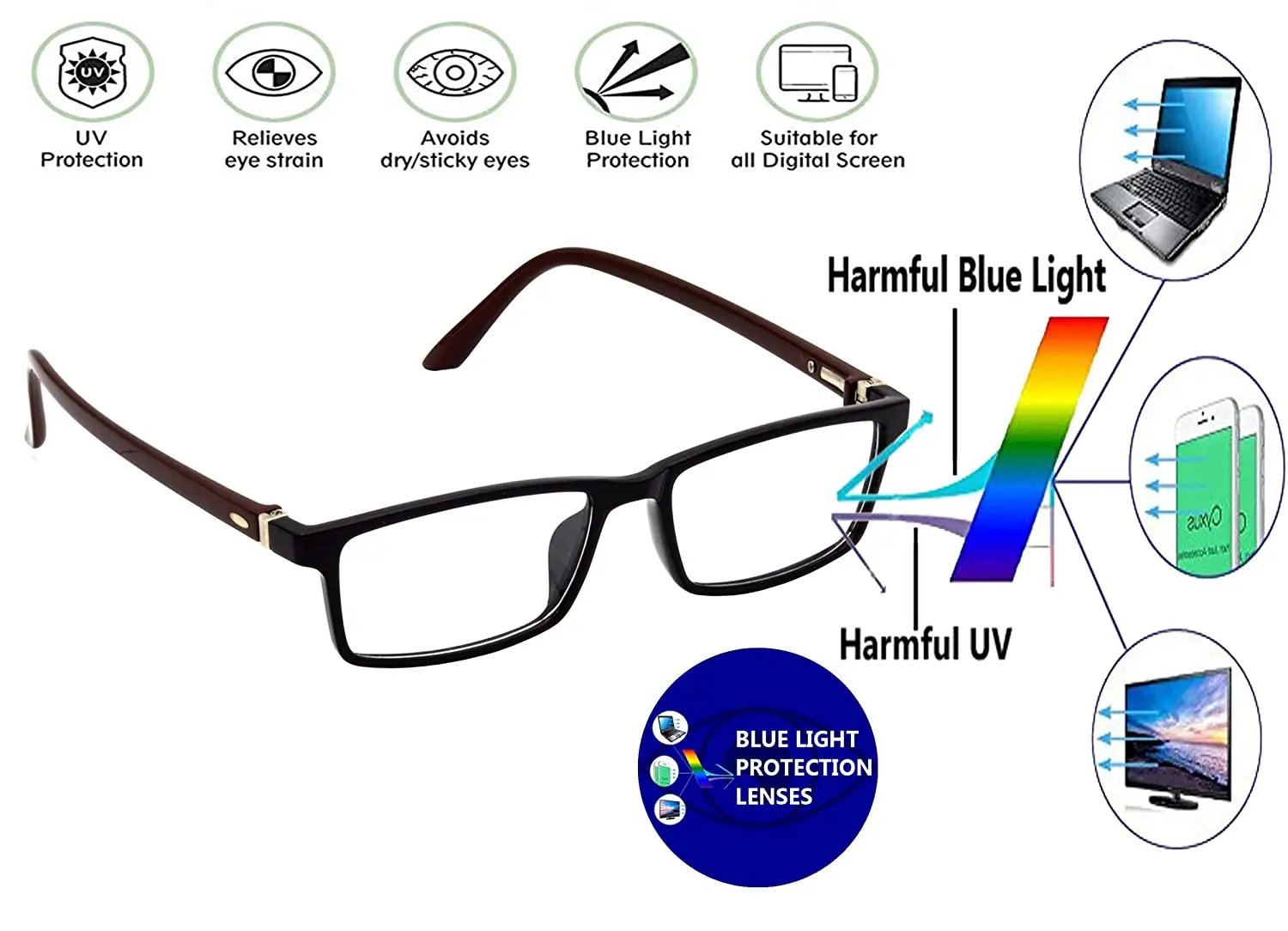 blue ray coating glasses