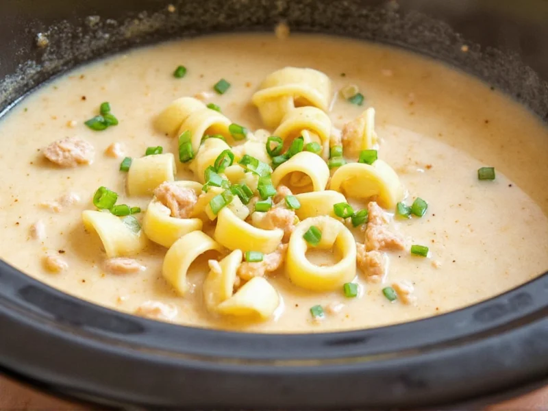 Perfect Crockpot Creamy Chicken Noodle Soup Recipe