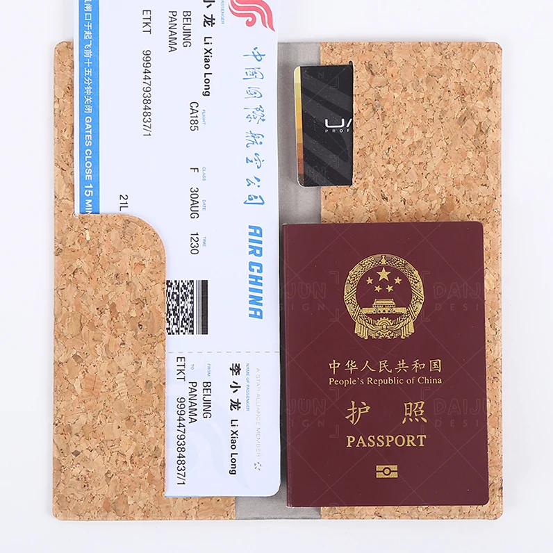 

New design Travel Accessories Cork Passport Cover,Personalized travel Passport Cover