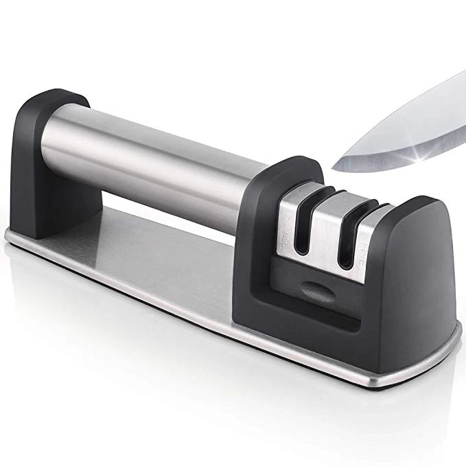 

Yangjiang factory Stainless Steel 2 stage Kitchen sharpener manual knife sharpener