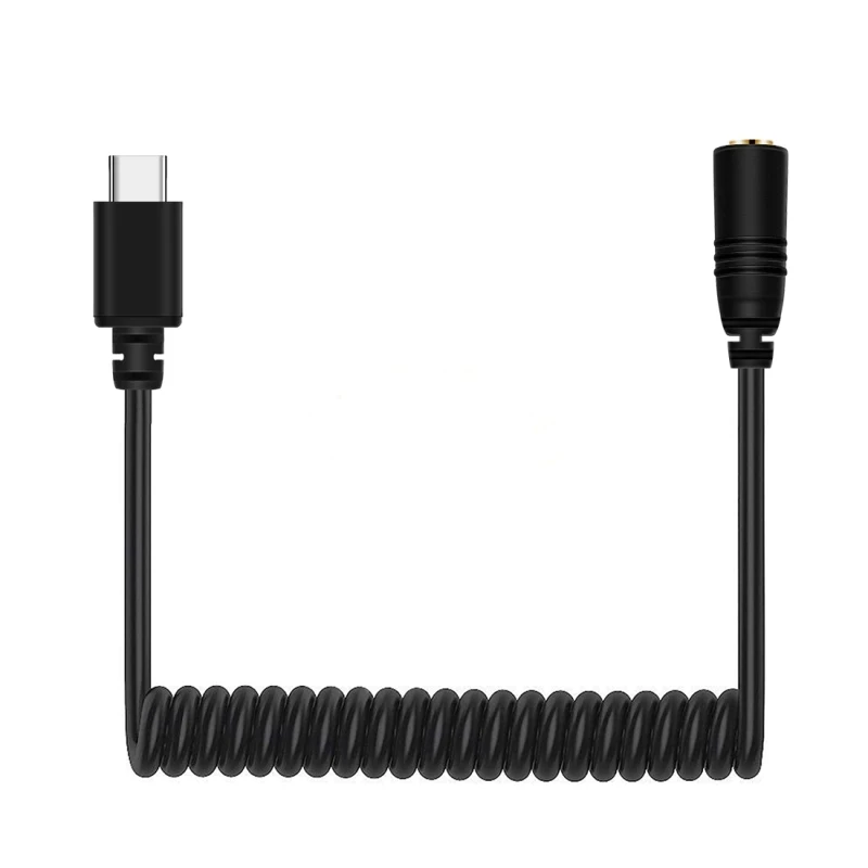 

Dropshipping Customized Logo PULUZ 3.5mm TRRS Female to Type-C Male Microphone Audio Cable