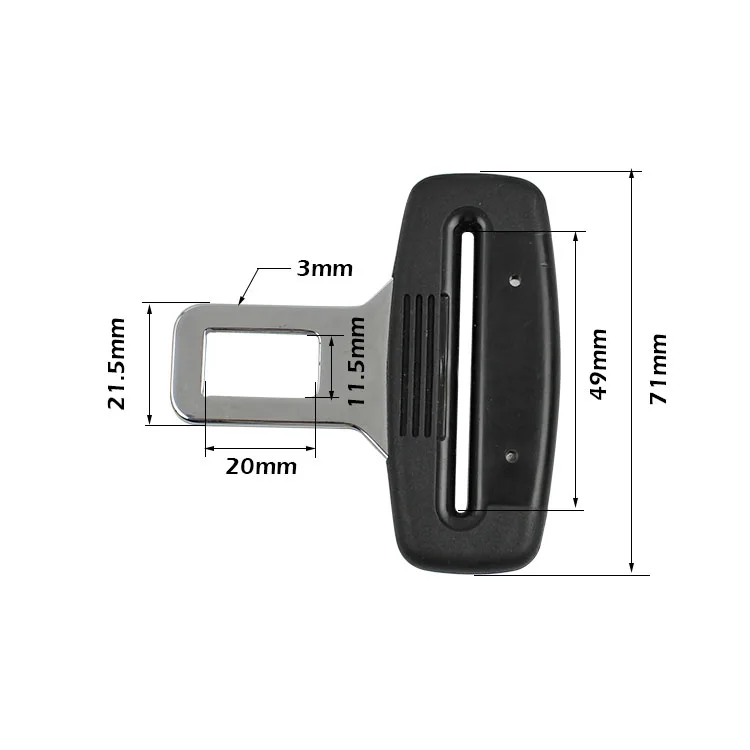 Seat Belt Male Part Lock Buckle Tongue Clip Car Seat Belt Tongue 2 ...