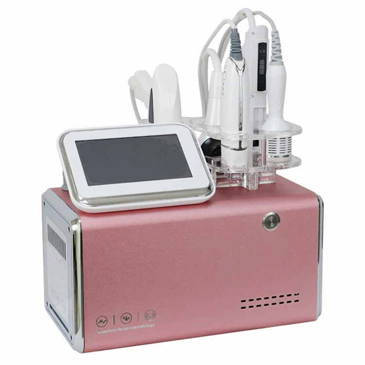 

Hot sale in 2021 Multifunctional beauty Face Rf Vacuum Rf Ems Face Massager /rf Face Lifting For Salon Home Use, Pink