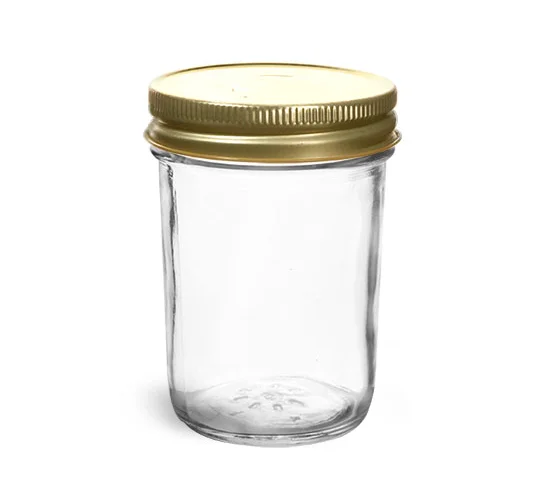 

8oz 250oz glass jar mason jar with lid and straw custom made embossed mason jar, Clear color