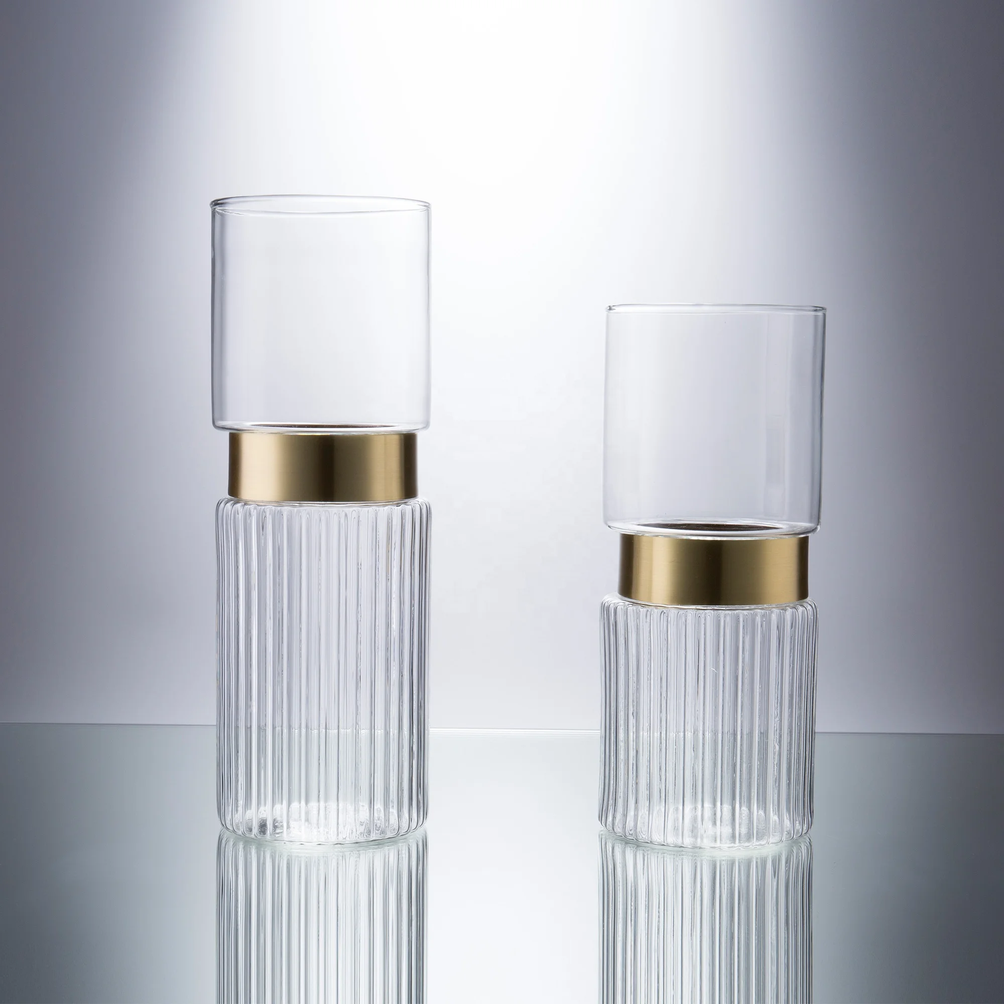 

Clear glass vase luxury decor for home