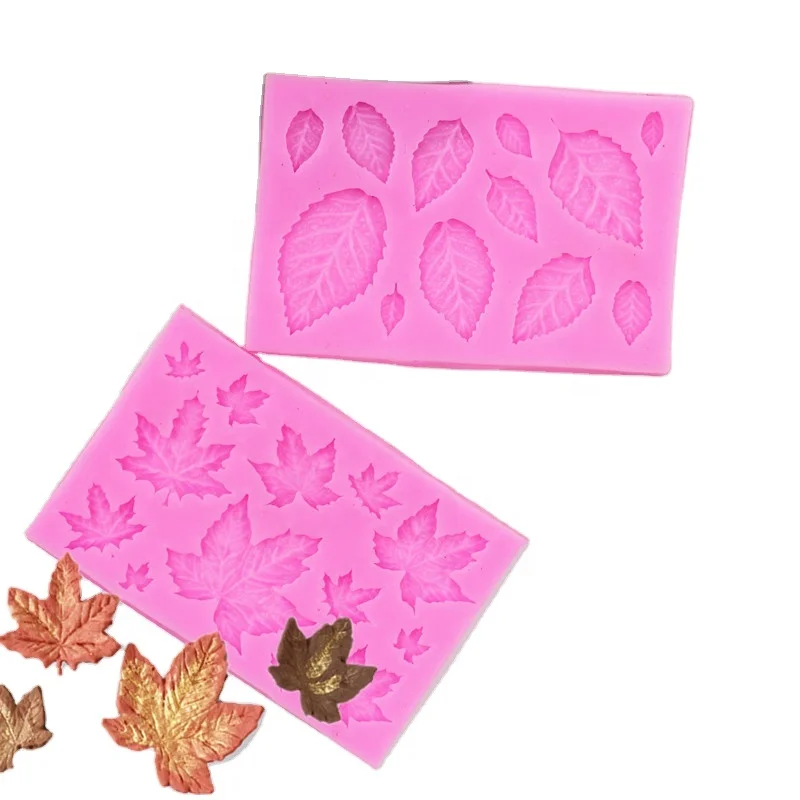 

1/2/3Pcs 3D Silicone Baking Mold DIY Butterfly Maple Leaf Mould Chocolate Fondant Cake Decorating Tool Temperature Resistance