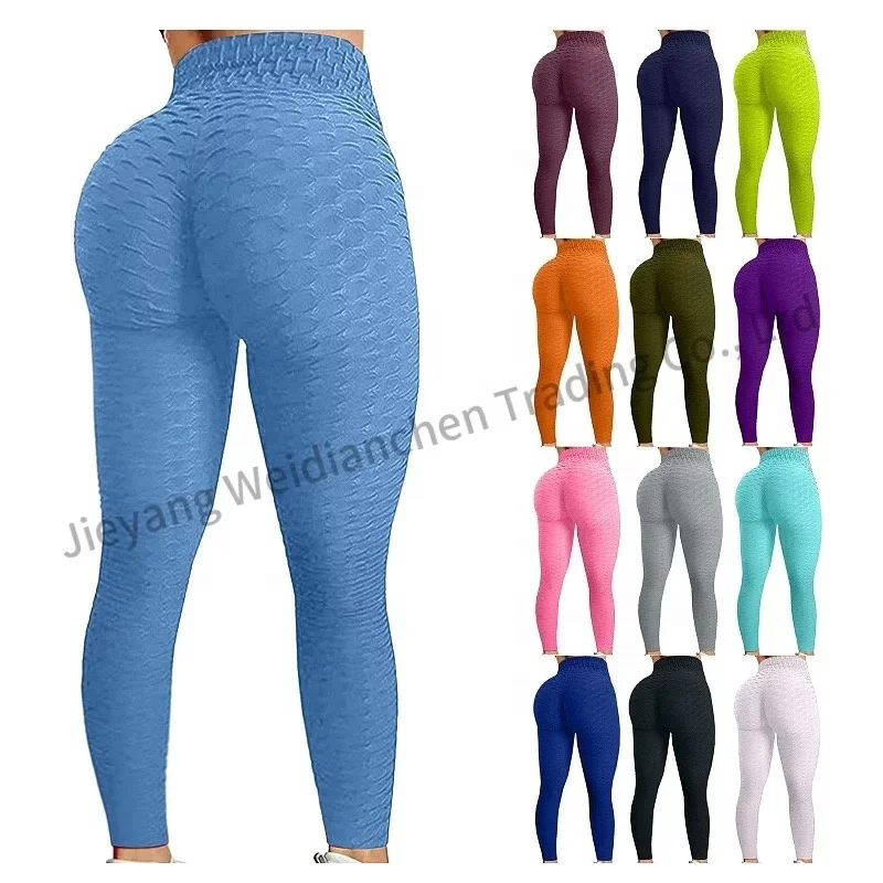 

2021 good quality Compression Gym Pants Fitness Yoga Wear High Waist Stretch Fitted Yoga Leggings with custom logo Yoga Pants