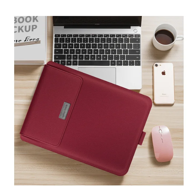 

PU Leather Sleeve Bag Case Laptop Bag For Macbook Air Pro 13 15 Notebook Sleeve Bag For Macbook air 11 12 13.3 15.4 inch Case, 6 colors