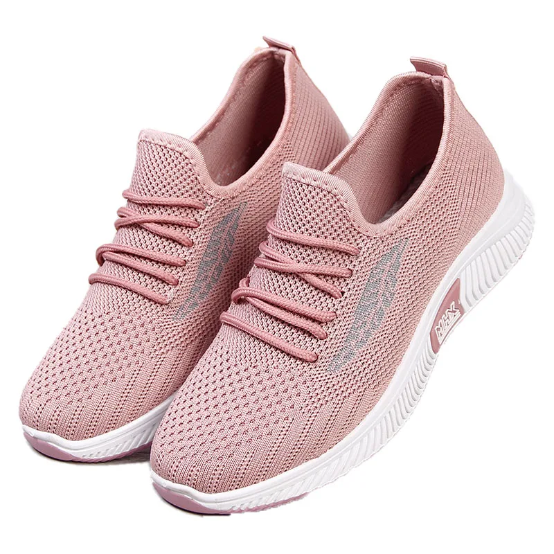

Best Sale Manufacture Custom Logo Women Sneakers Soft Lining Anti Slip Lace Up Running Sport Shoes, As picture,or custom
