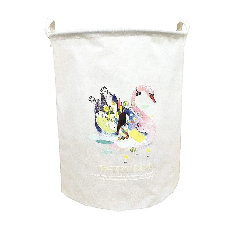 

Large Bathroom Dirty Clothes Non-woven Laundry Basket Hamper, Customized