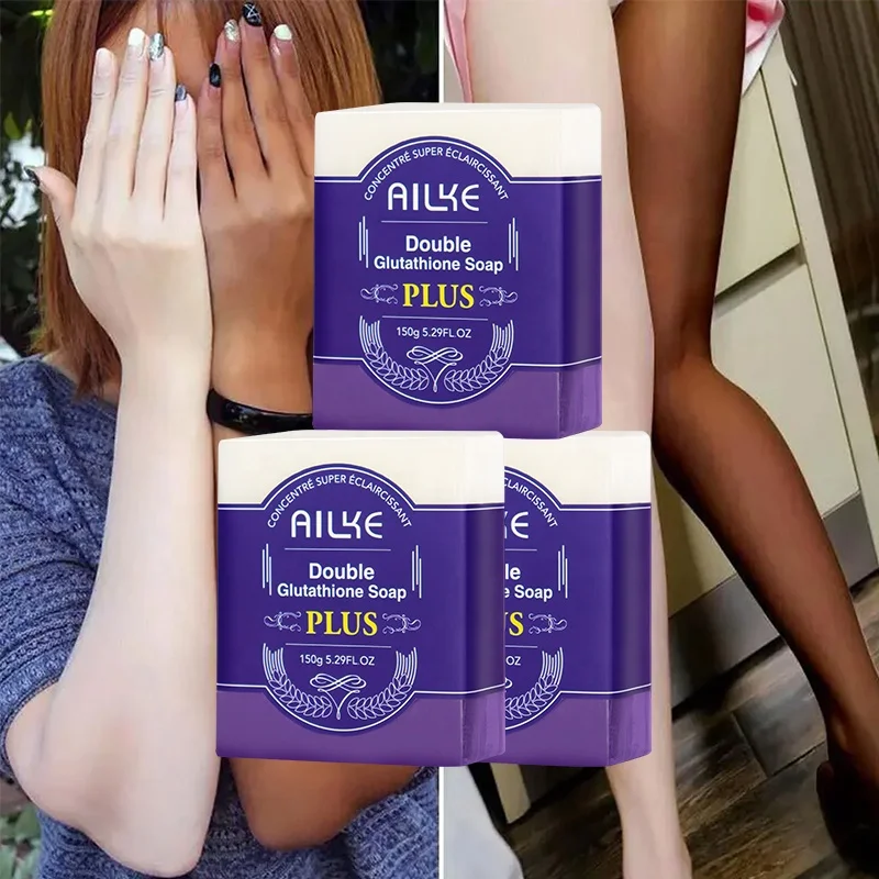 

Ailke Gluta Plus White Natural Essential Oil Whitening Handmade Bath Bleaching Soap For Black Skin