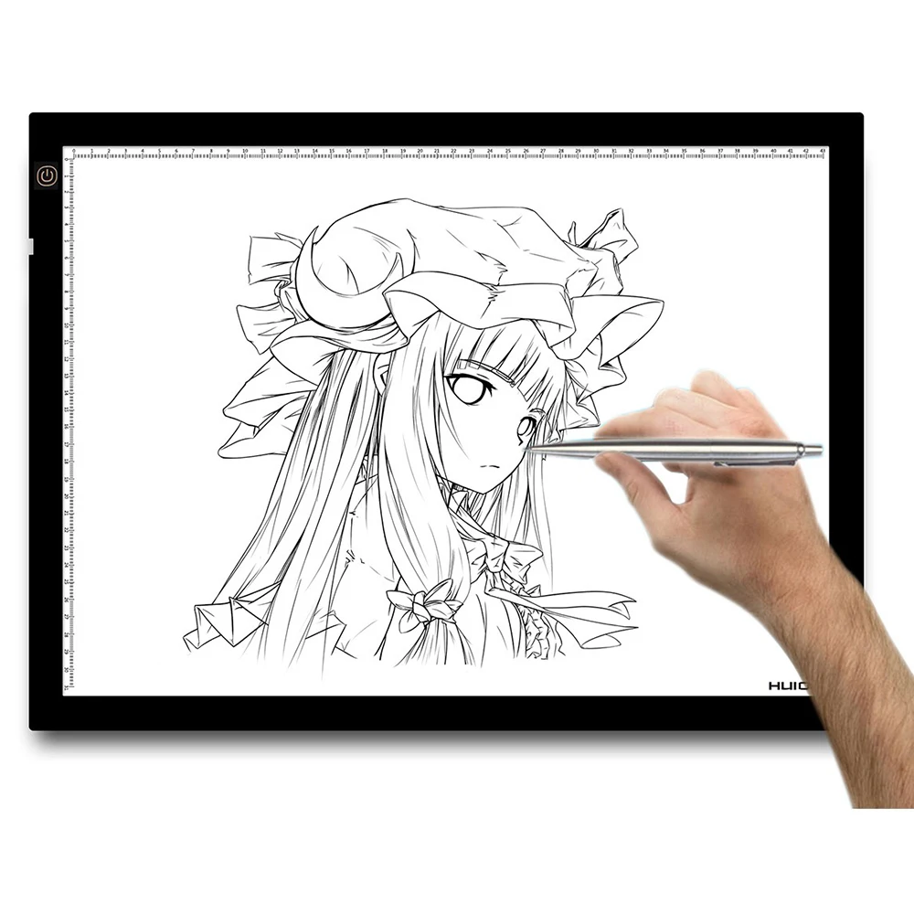 Large Size HUION A3 Picture Tracing Painting Plates Graphic Drawing Adjustable track pad LED Light Pad