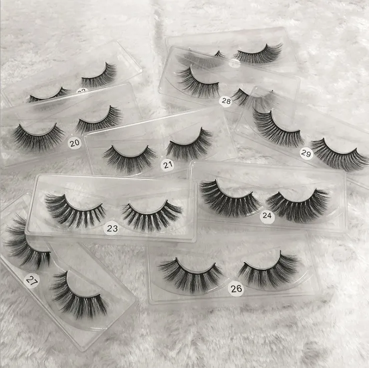 

1 pair clear eyelash packaging lashes mink eyelashes vendor individual fake eyelashes silk single, Natural black