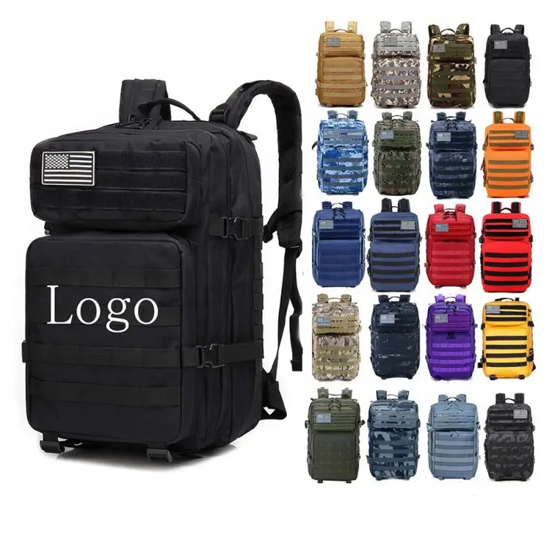 

Factory 45L Rucksacks Hiking Trekking Hunting Travel Outdoor Sport GYM Fitness Army Military Tactical Backpack, 15 colors