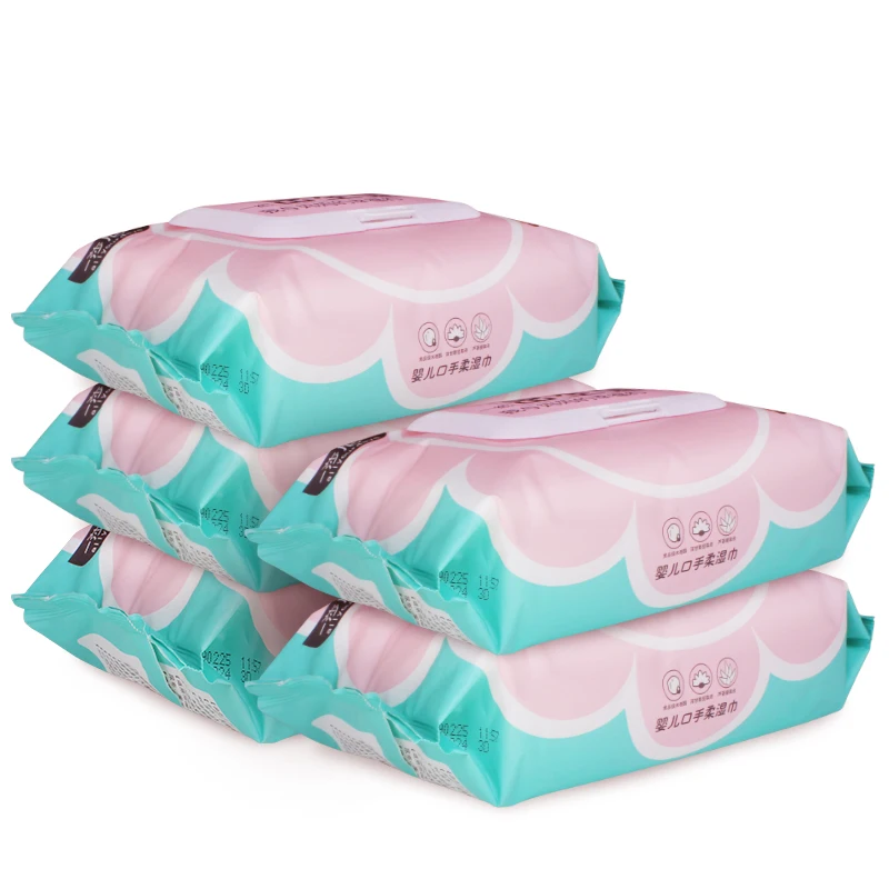 

Food Grade Raw Material Components Baby Wipes 80Pcs Organic Hypo Natural Baby Wipes Travel Case