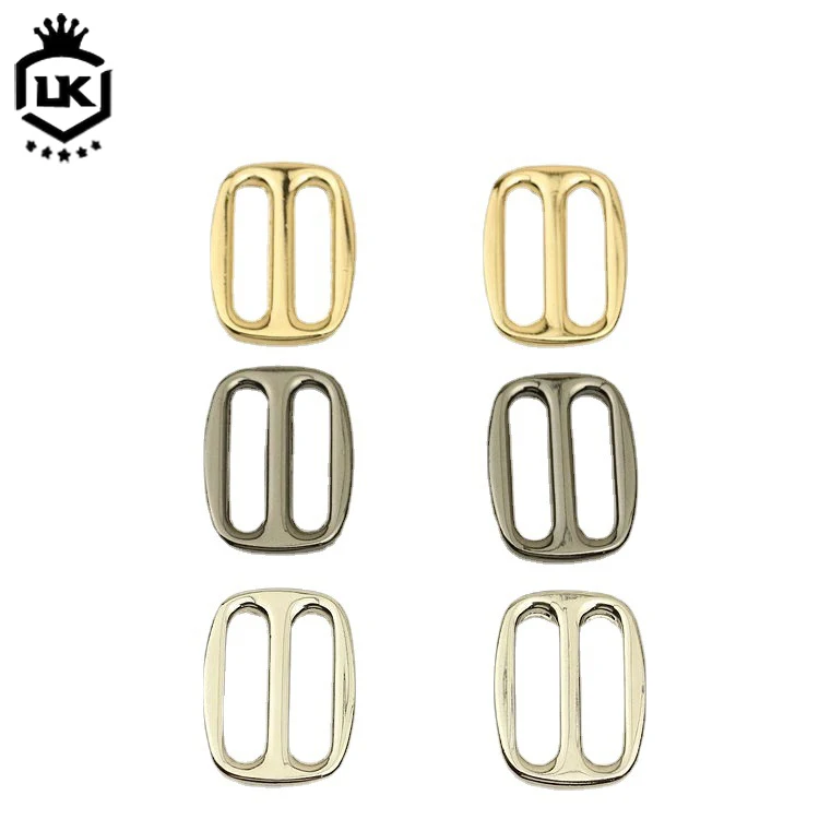 

Metal Tri Glide Swimwear Metal Slide Buckle Adjuster For Handbags Garments, Light gold/gunmetal black/silver