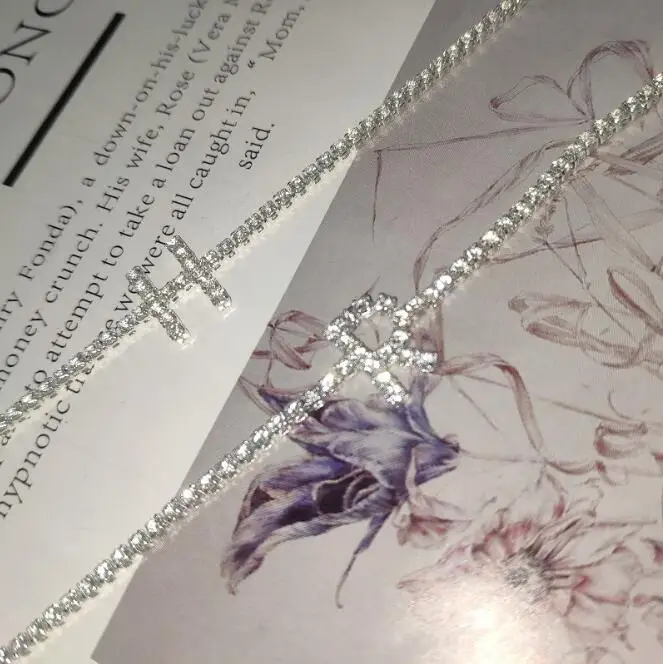 
Wholesale Hip Hop Iced Out Jewelry Initial Letter Free Design Charm Ankle Foot Jewelry 