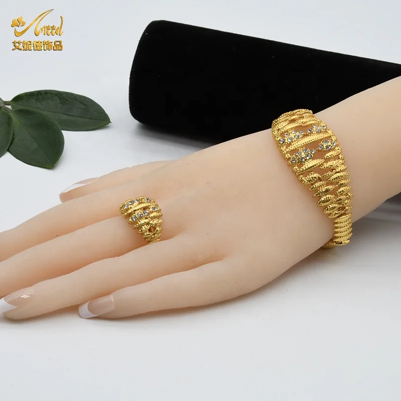 

High Quality 2021 Fashion Gold Filled Luxury African Ladies Rhinestone Jewelry Sets