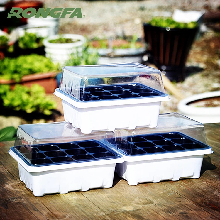 

12 Cell Germination Starter Seedling nursery trays Plastic Plant Nursery Pot, White,green ,clear etc...