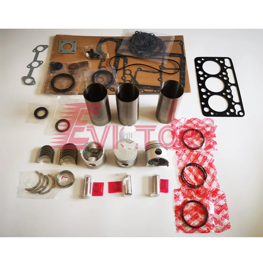 

For Kubota D750 rebuild kit overhaul gasket piston liner big small end bearing