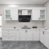 Adornus chinese clips pull down nepal designs veneer ash solid wood kitchen cabinet with doors