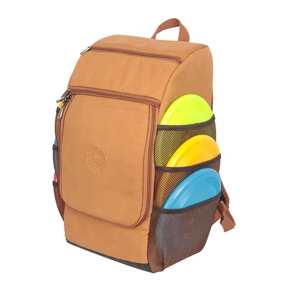 

Tourbon Waterproof Canvas Disc Golf Bag With Cooler Bags backpack