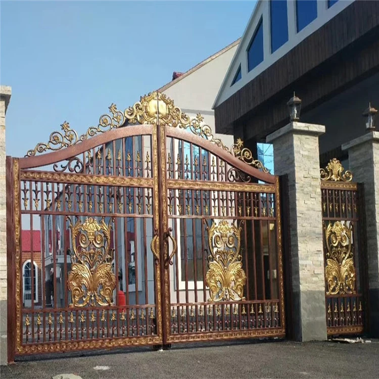 Hs-mg28 Exterior Home Main Entrance Luxury Metal Sheet Security Gate