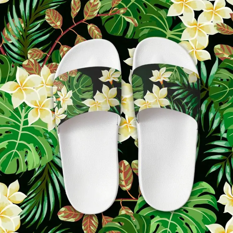 

unisex slippers custom logo soft slide blank men slides shoe print women custom sandals