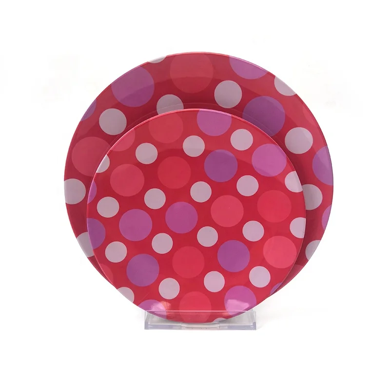 
Good quality oem melamine plates round shape for restaurant 