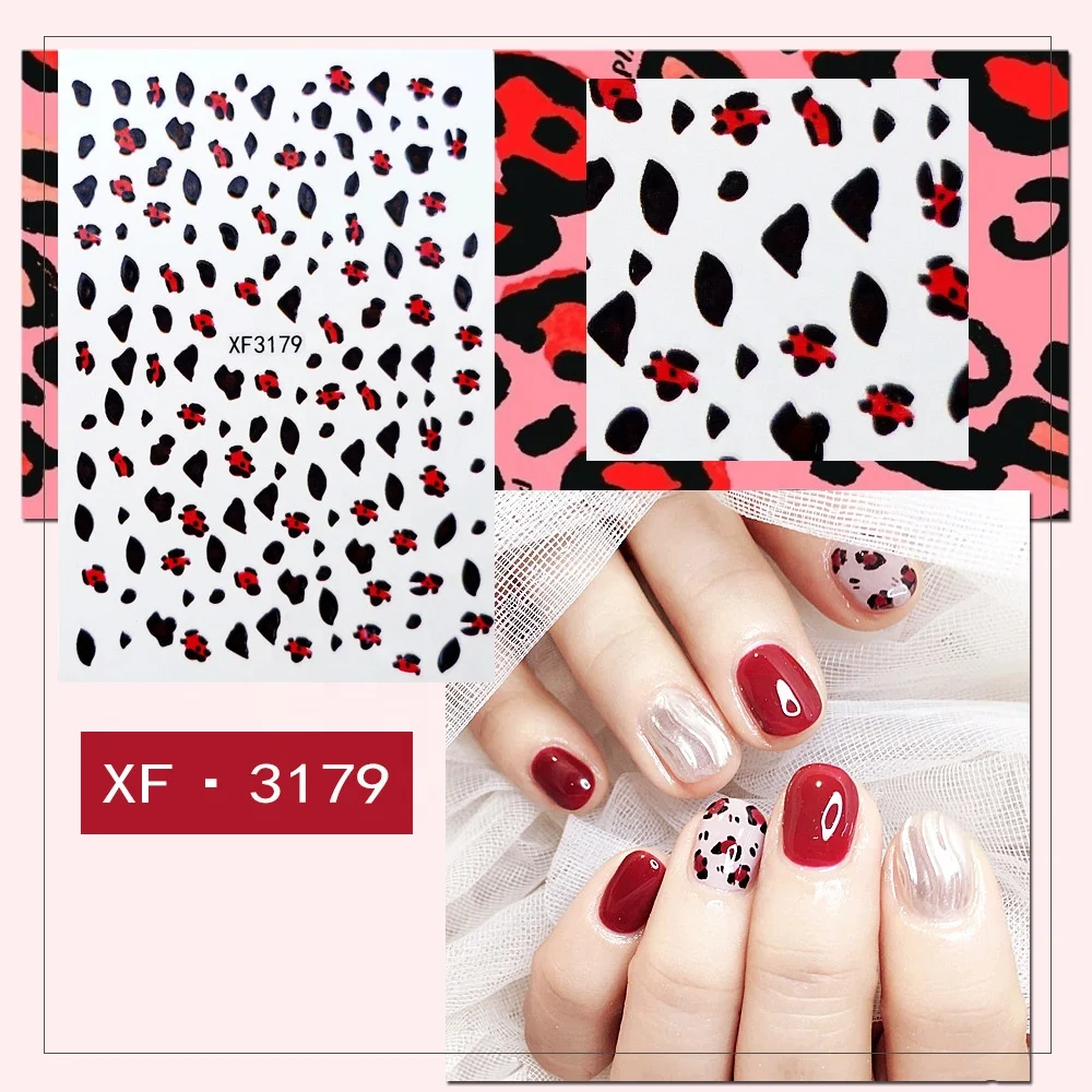 

Paso Sico 30 Options New Design 3D Nail Art Stickers Sliders Colorful Nail Decals Foil Design Flower Leaf Fruits