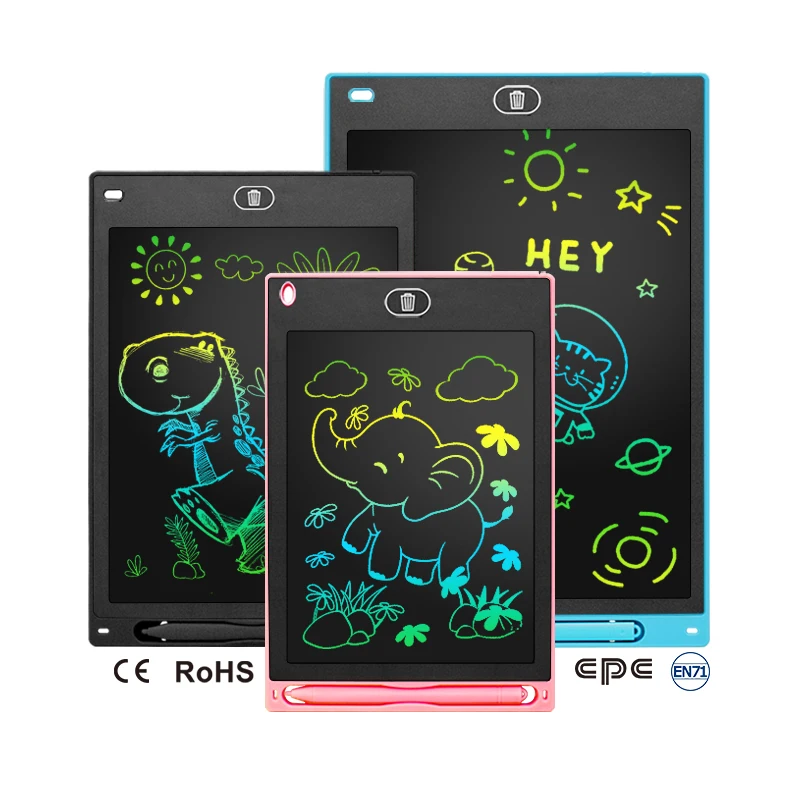 Factory 8.5 Inch Lcd Reusable Writing Tablets Ardoise Scolaire Sketch Board Drawing Board for Kids CE RoHS EN71 Certification