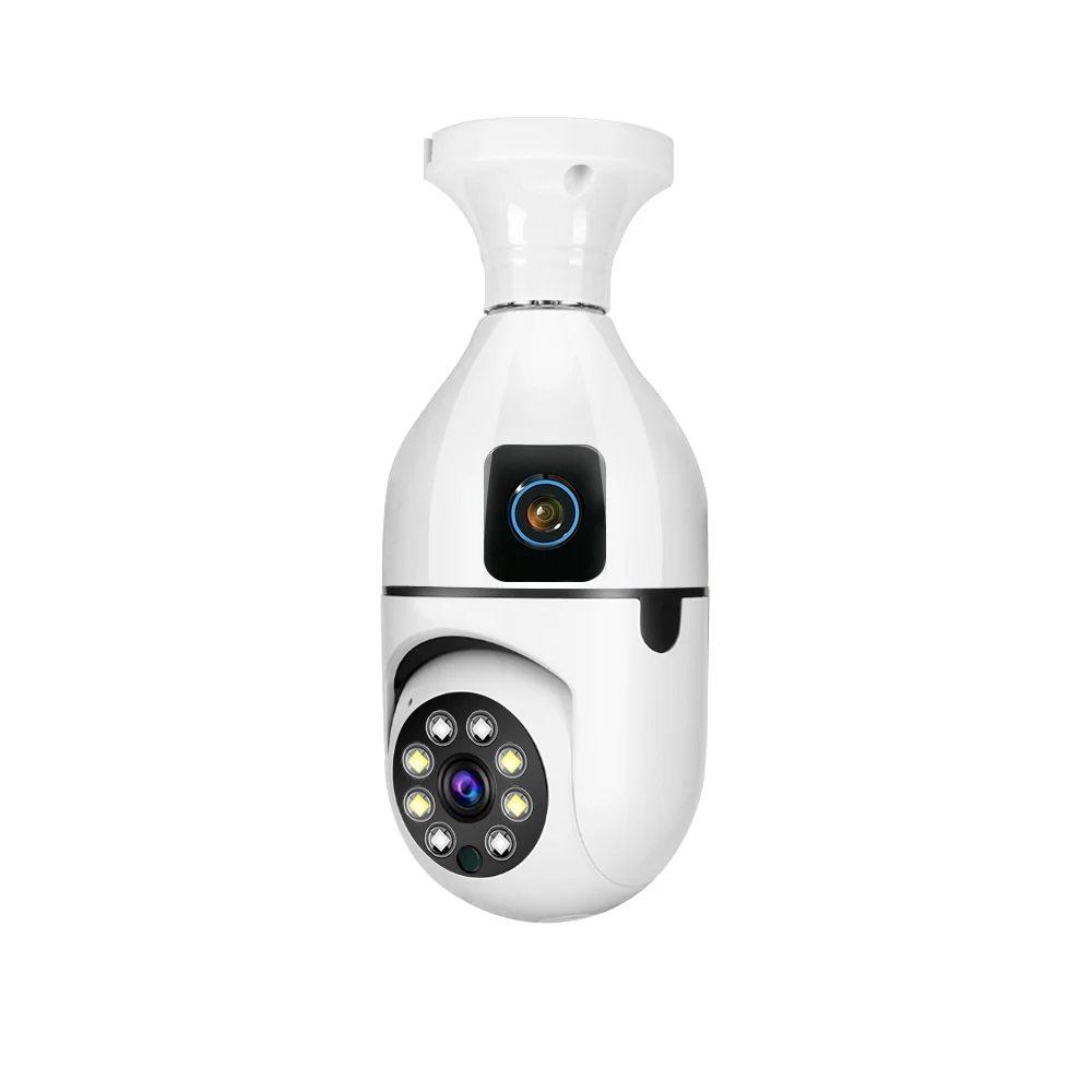 

v380 pro180 degree 4mp wifi dual lens ip camera 360 type bulb