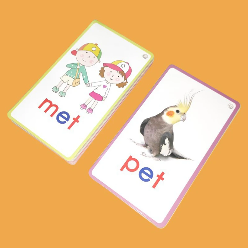 

Custom English Learning Memory Card Early Educational Toys For Children Game Card Kids Flash Cards, Custom color accepted
