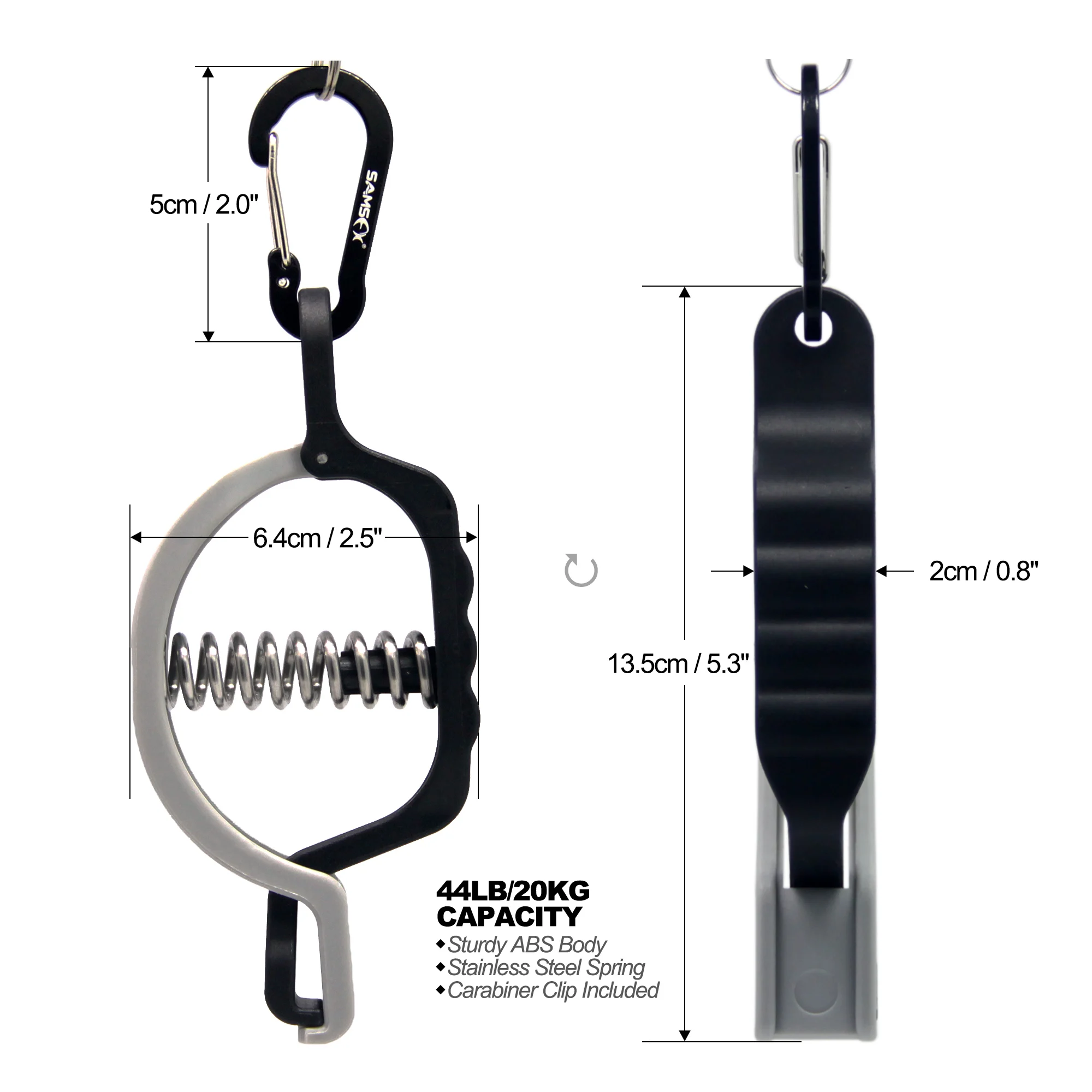 Samsfx Tape Measure Fishing Scale And Fish Lip Gripper Combo Mechanical