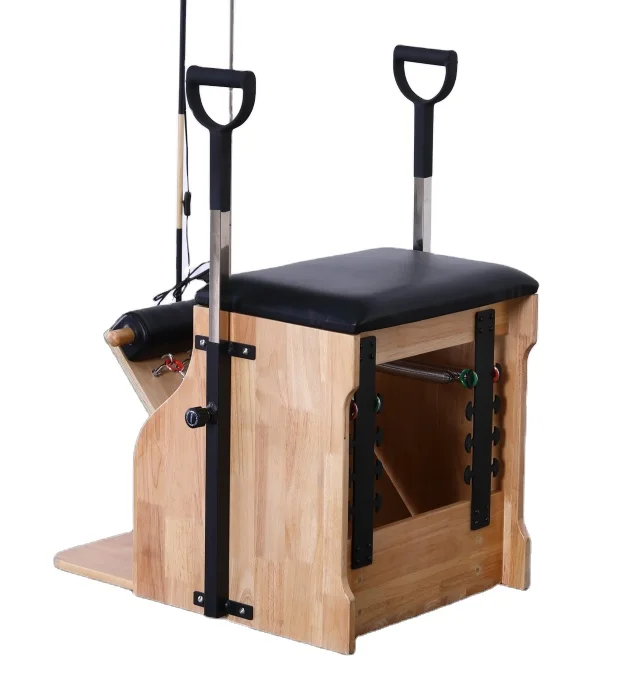 

2021 hot sell pilates chair for sale used pilates reformer chair fitness pilates chair, Wood color