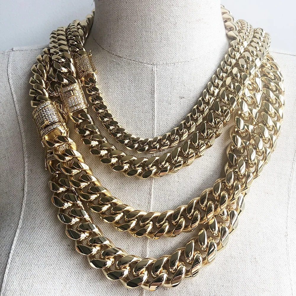 

Stainless Steel Chain , Mens 316L Stainless Steel Cuban Link Chain Necklace