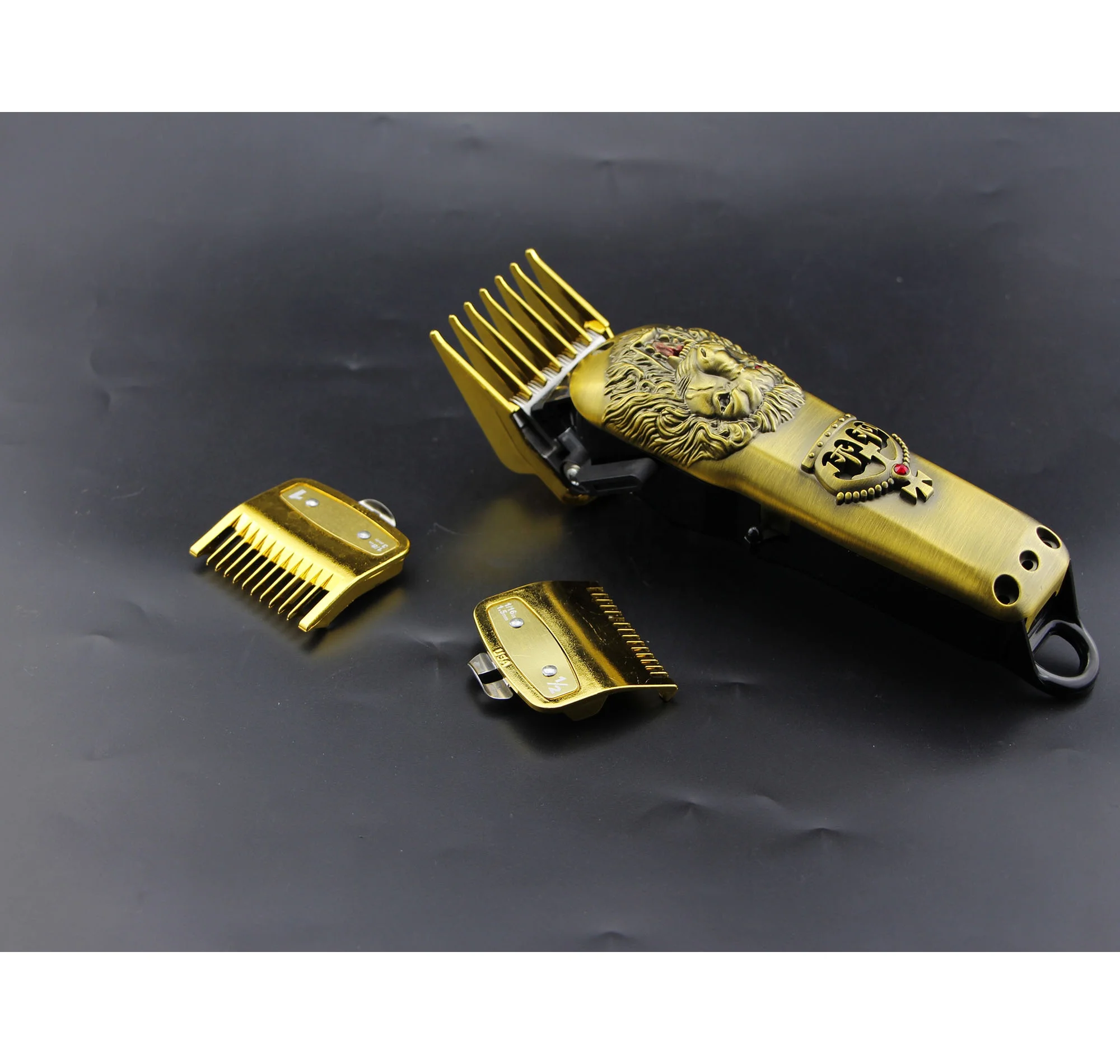 

High Quality Hair Trimmer Accessories Universal Premium Guards Magnetic Hair Clipper Guides Comb Sets For 8 Sizes, Gold