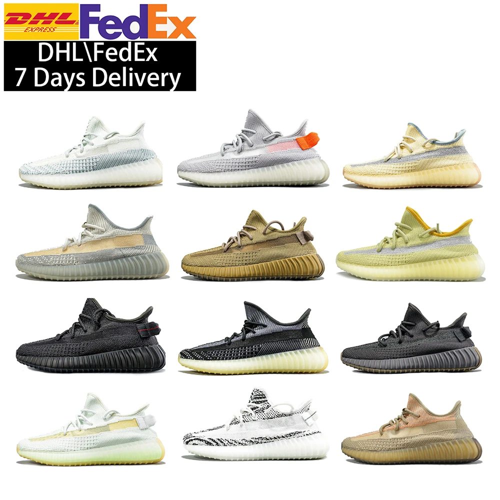 

with logo & boxes Original quality 1:1 reflective yeezys Sports running shoes Yeezy 350 V2 Men Casual Sneaker Yezzy 350 v2