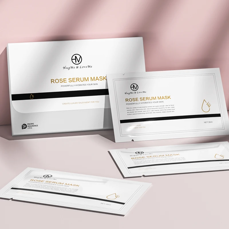 

Wholesale Private Label Organic Hydrating Rose Serum Sheet Masks Facial Sheet Mask