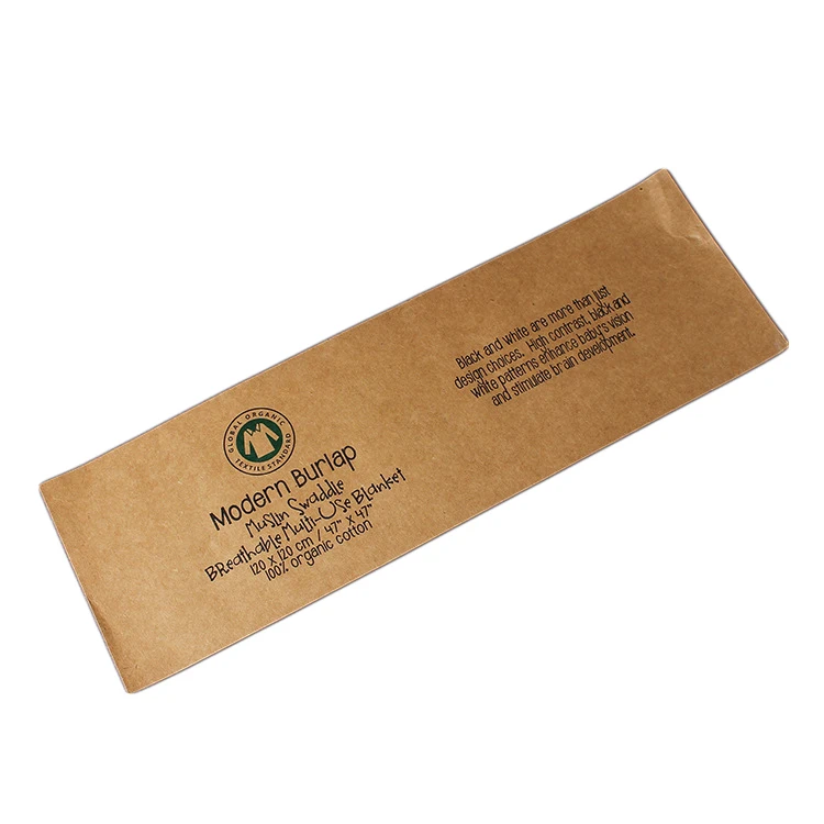 High Quality Kraft Paper Sock Band Packaging Brown Coloured Recycled