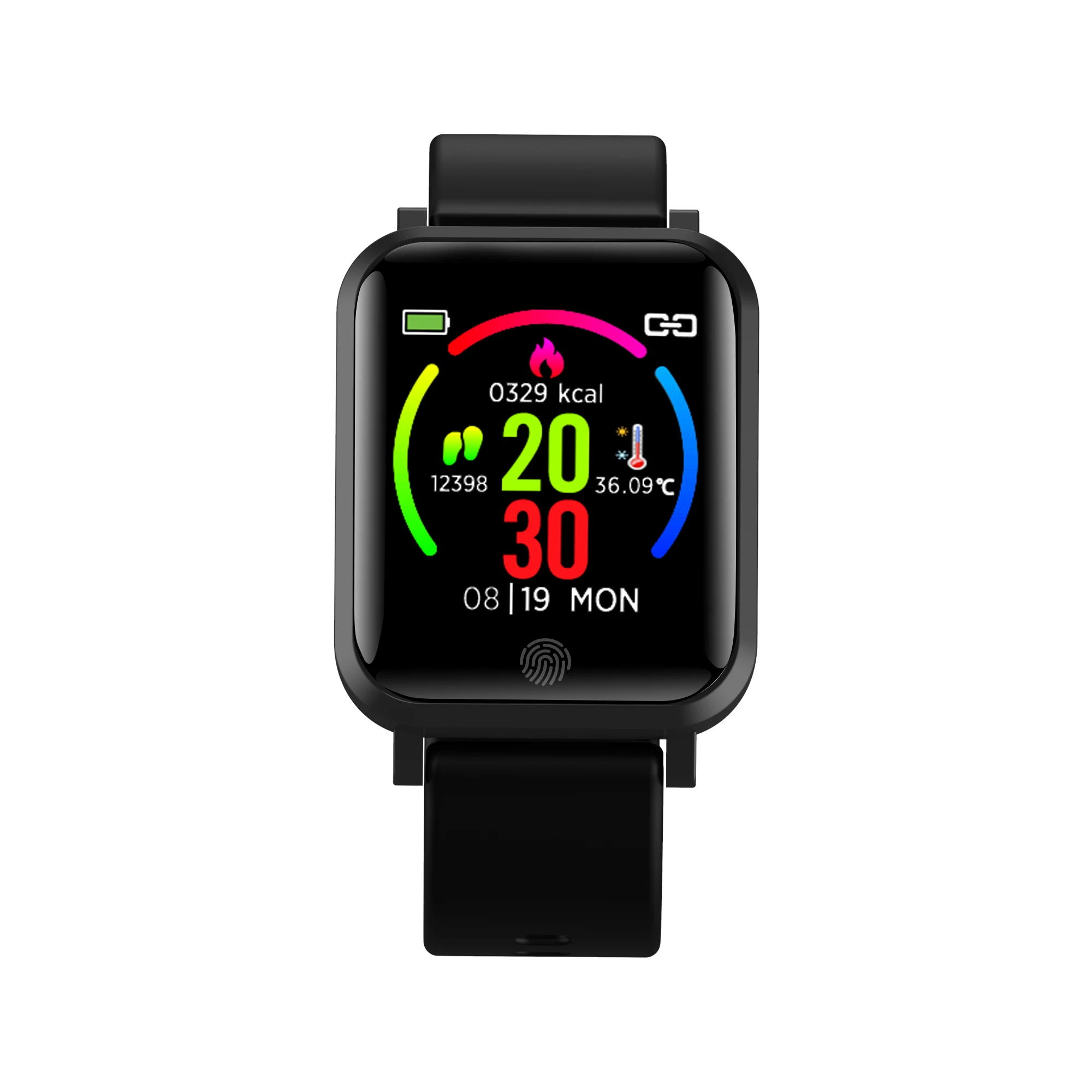 

2021 new arrivals black Smartwatch NFC F22 watch detects heart rate blood pressure oxygen Taiwan and Hong Kong watch smart band