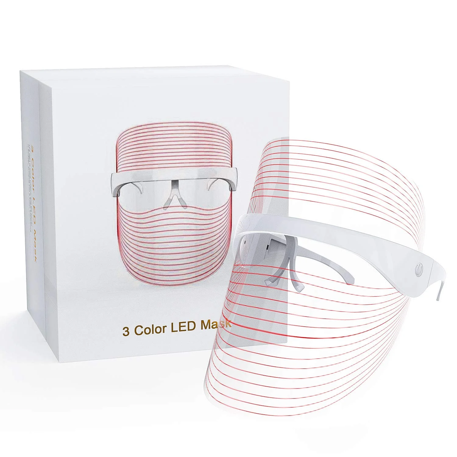

Facial Infrared LED Mask Photon Wireless Light Therapy Mask Face Beauty Skin Rejuvenation Anti Wrinkle Acne Tighten Led mask