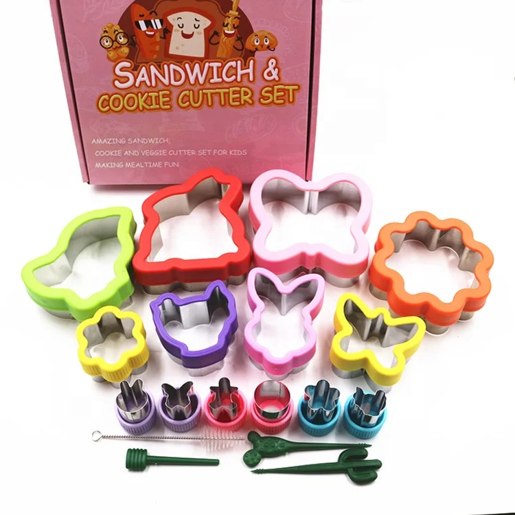 
Easter sandwich cutter set for kids metal pastry biscuit cookie veggie cutter mold 