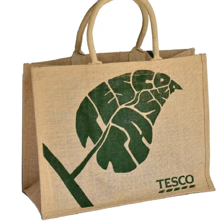 

Cheap price custom logo eco friendly nature organic reusable jute bag